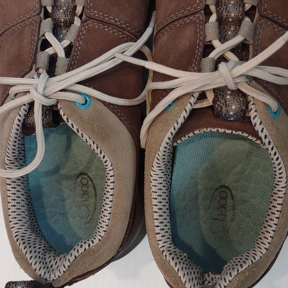 Chaco Women's Torlan Mudslide Nubuck Leather Suede Athletic Lace-Up Shoes - Picture 9 of 14